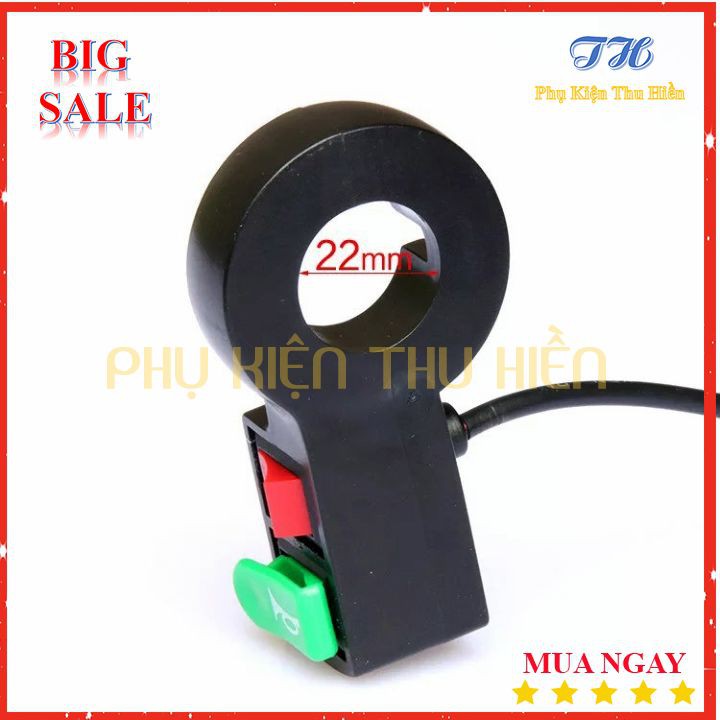 Công Tắc On Off Và Passing Kết Hợp Gắn Ghi Đông