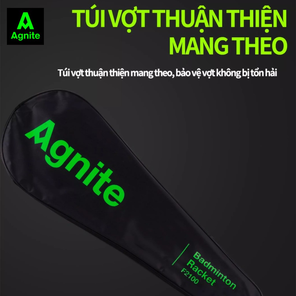 Bộ 2 vợt cầu lông chính hãng AGNITE, khung carbon cao cấp siêu nhẹ, chuyên nghiệp - giá rẻ, bền đẹp