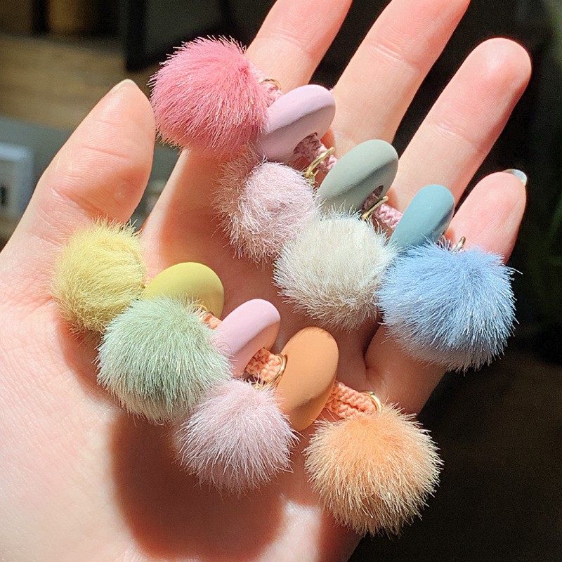 CT105 Cột tóc cục bông màu sắc hot