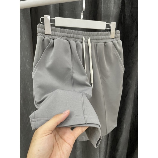 QUẦN SHORT GÂN TRƠN CHẤT LIỆU THUN CAO CẤP DÀNH CHO NAM VÀ NỮ.