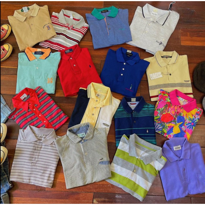 Áo Polo Nam, Áo Thun Polo Cổ Bẻ, Áo Thun Polo Nam 2Hand Chất Vải Cotton Cao Cấp Secondhand Unisex Đẹp Mẫu 2