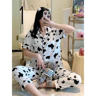 Bộ đồ ngủ chất cotton mặc ở nhà cute dễ thương