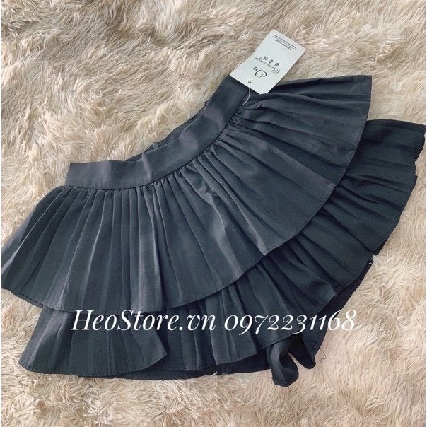 Chân Váy Xòe Ngang Đùi Xếp Ly To 2 Tầng Cao Cấp Siêu Hót Freeship,Chân Váy Nữ Xếp Ly Xòe Bồng Xu Hướng Thời Trang Hẹn Hò | BigBuy360 - bigbuy360.vn