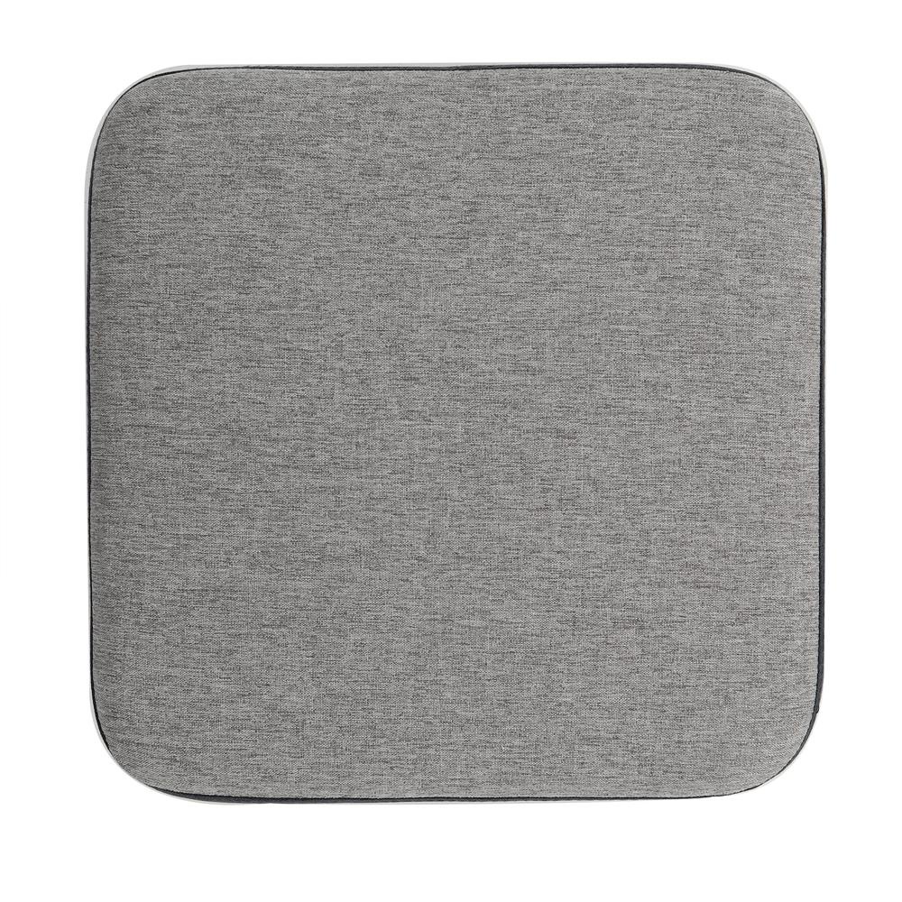 HomeBase FURDINI Ghế đôn bọc vải cao cấp mousse êm ái Thái Lan W40xH48xD40cm màu xám/xanh dương đen