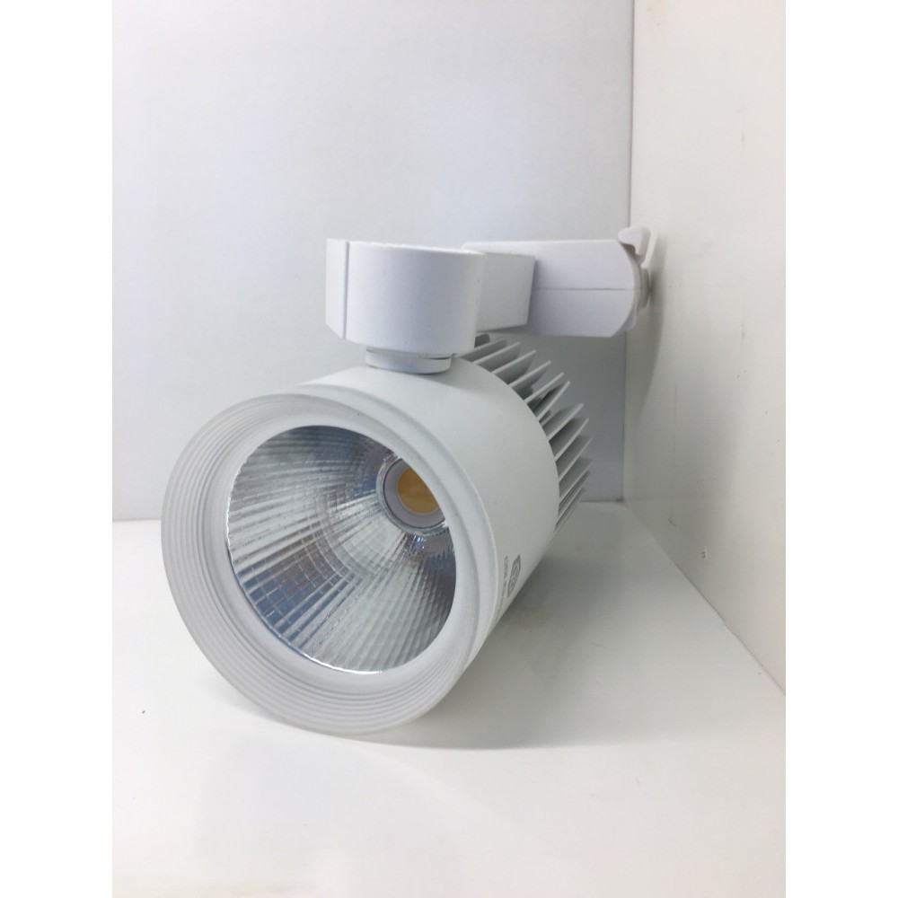 Đèn LED ray rọi COB mắt trâu 12W vỏ trắng ánh sáng trắng ánh sáng vàng ánh sáng trung tính