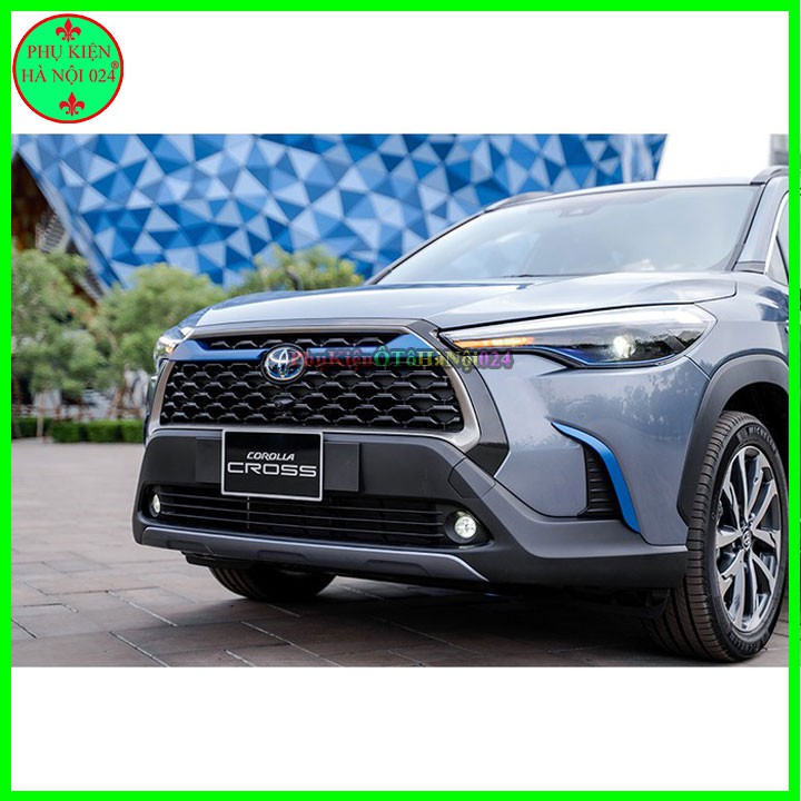 ỐP Viền Đèn Gầm Trước Sau Xe Toyota Cross 2020 2021 Xanh