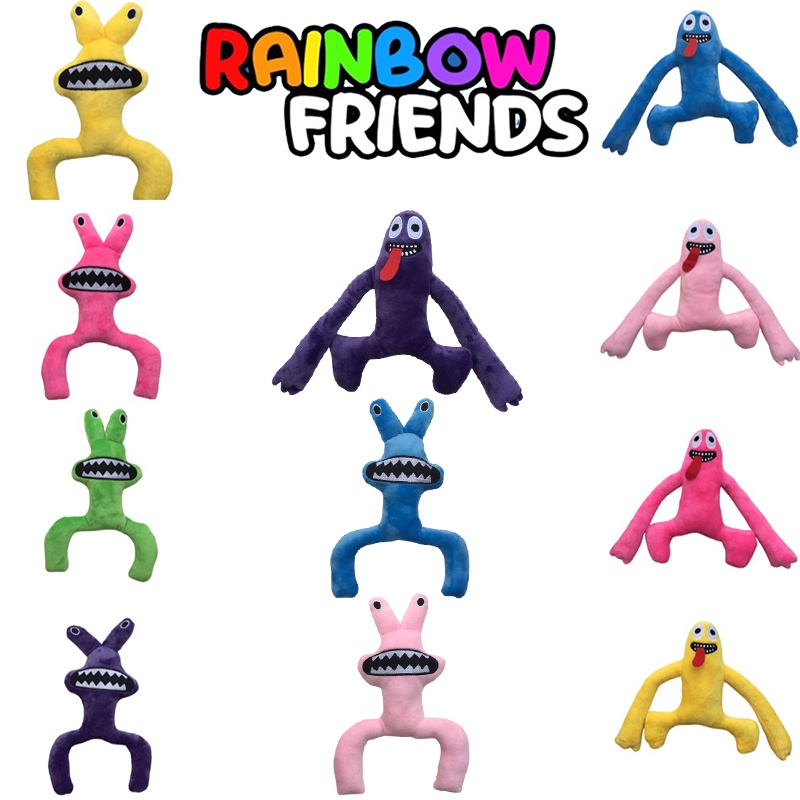 Game Roblox Rainbow Friends Plush Toys Pink Frog Stuffed Doll Kids Baby Xmas Gifts Birthday Home Decor Toys