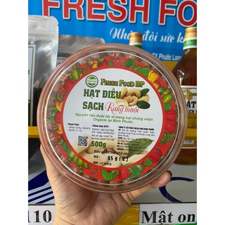 Hạt điều rang muối xếp hoa loại 1 vn - bình phước 500gr
