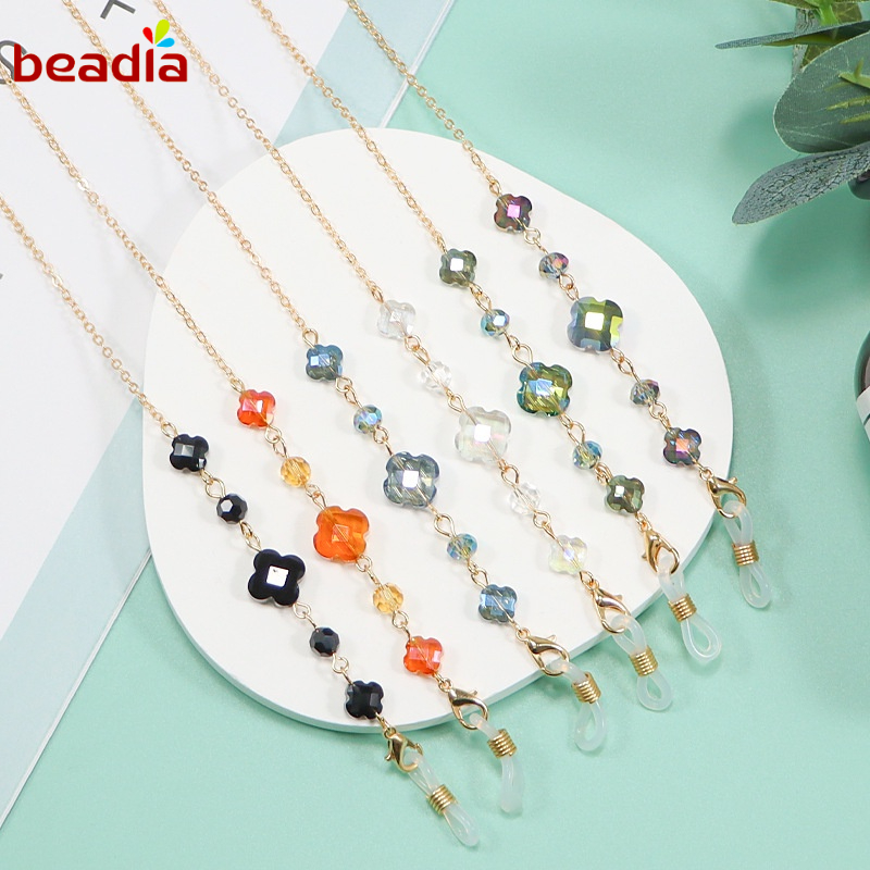 Dây xích kim loại đeo kính BEADIA chống trượt thời trang