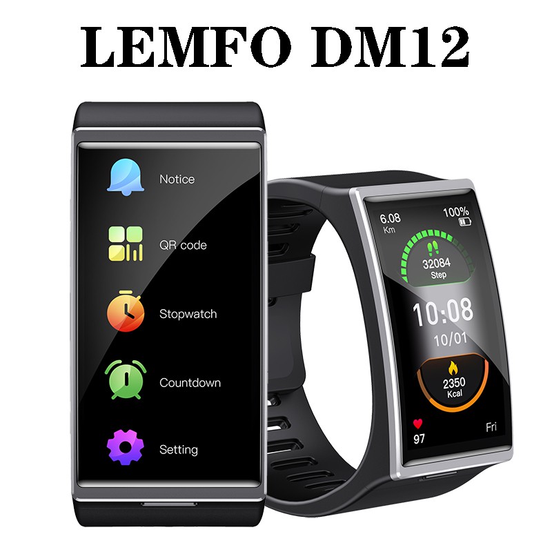 Đồng hồ thông minh LEMFO DM12 1.9 Inch 170 * 320 Màn hình Đồng hồ thông minh Nam IP68 Bluetooth chốn