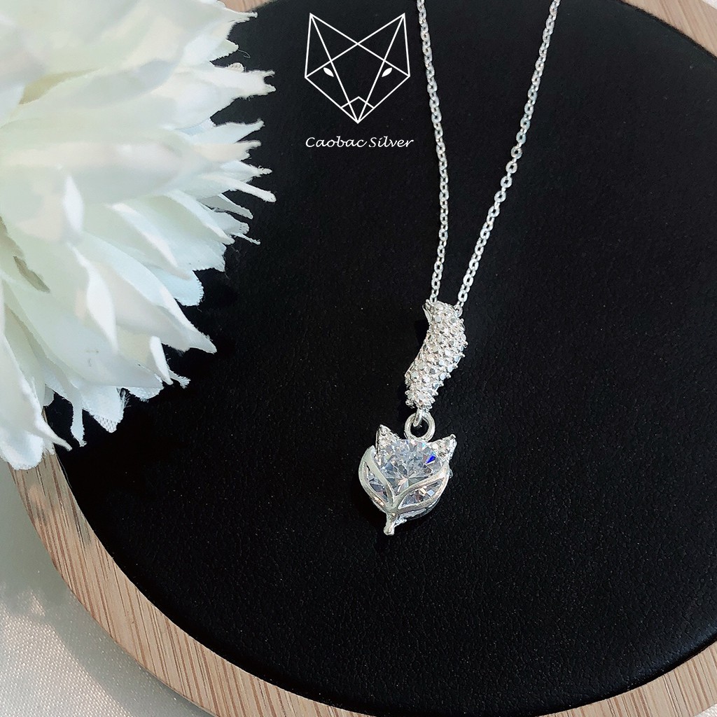Dây Chuyền Bạc Ta S925 CaoBac Silver Mặt Hồ Ly Đuôi Dài Xinh Xắn Dành Cho Nữ