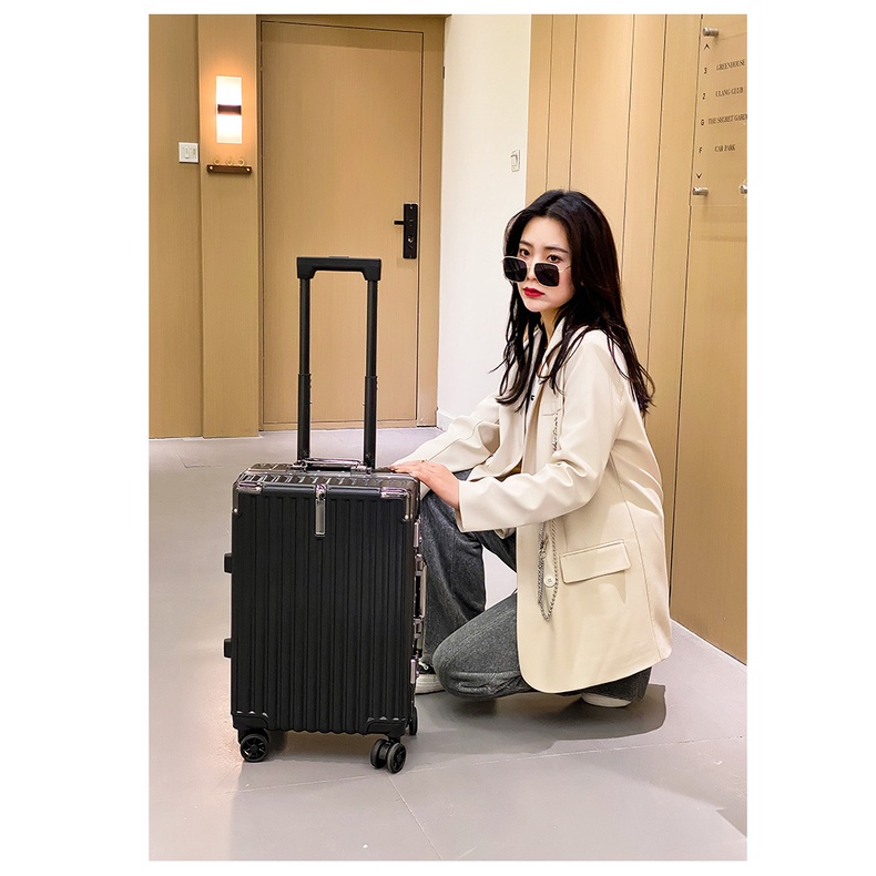 Vali Khung Nhôm Khóa số TSA siêu Hot Màu BLACK size 20