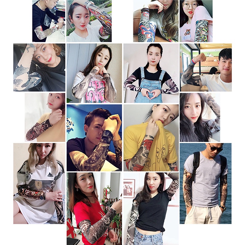 1 Ống Tay Áo Chống Tia UV In Hình Xăm 3D Cho Hoạt Động Ngoài Trời