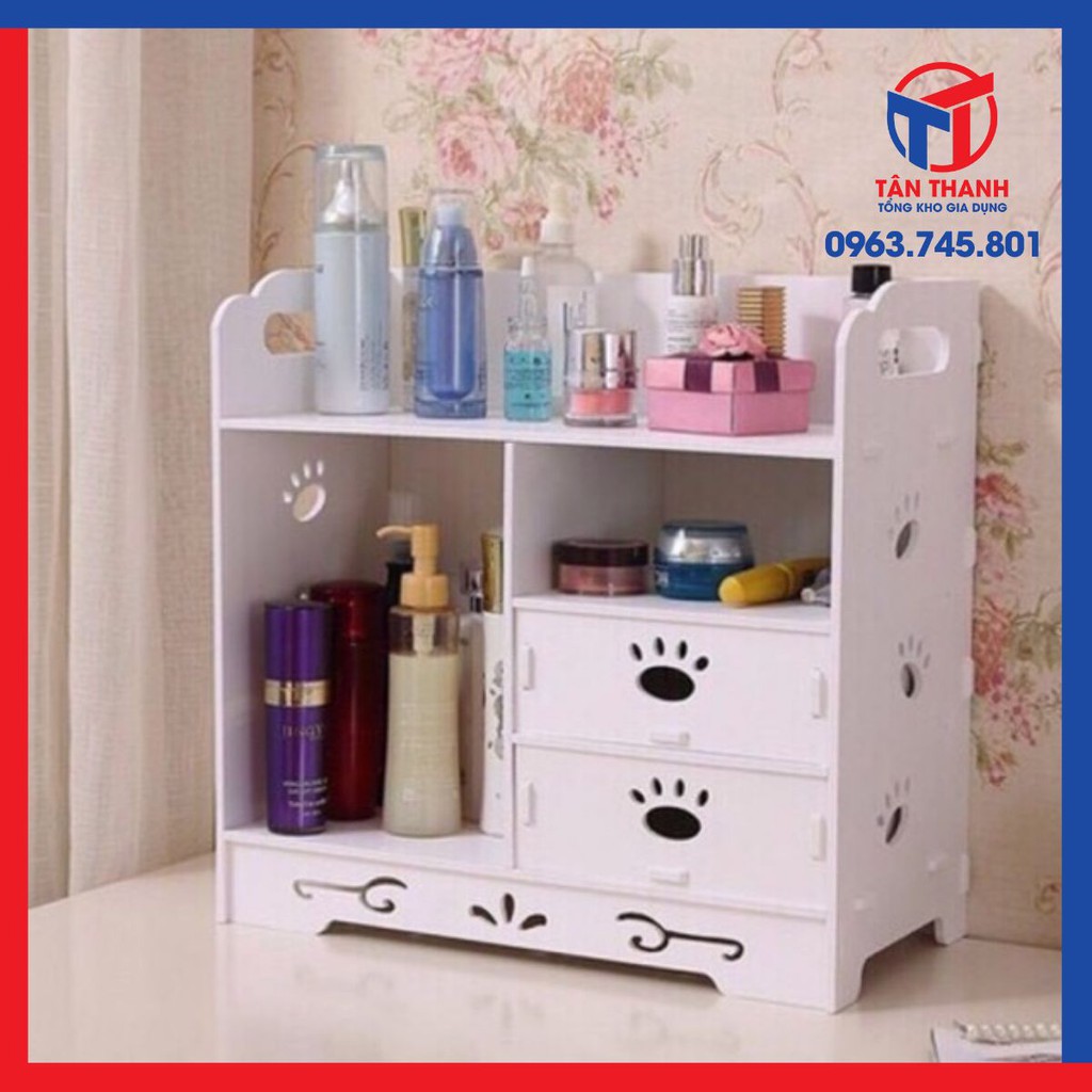 Tủ đồ trang điểm hoạ tiết chân gấu
