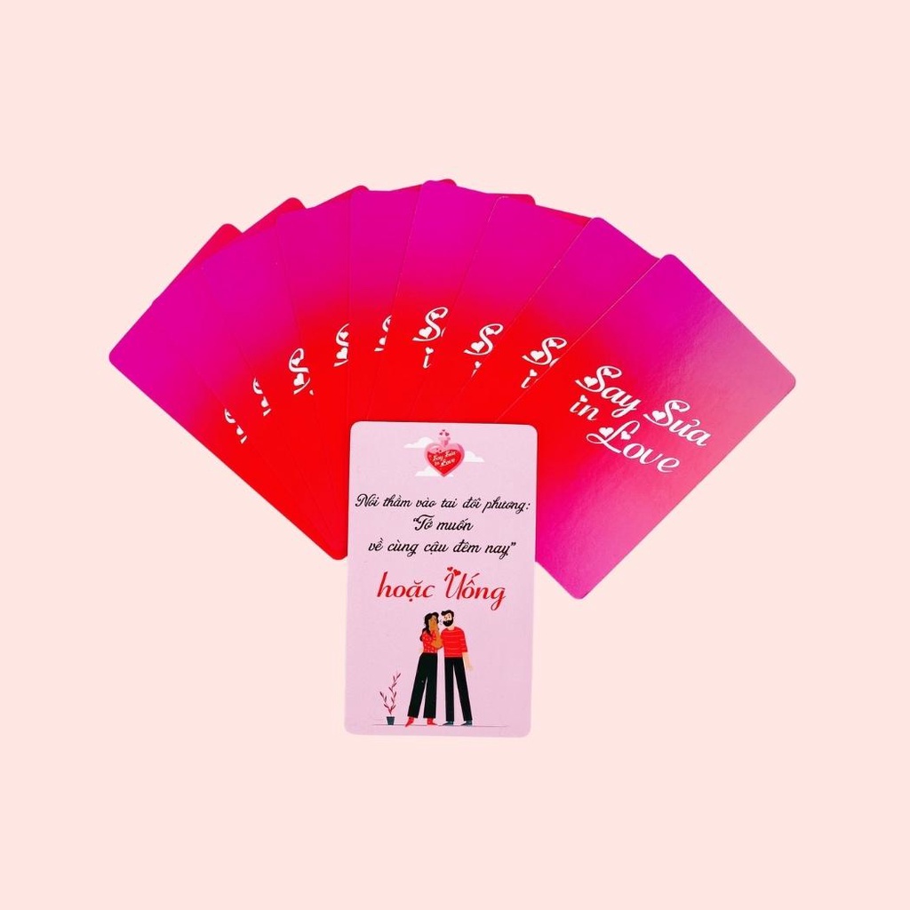 Bộ bài Drinking Game Do or Drink Say Sưa In Love 80 lá dành cho cặp đôi