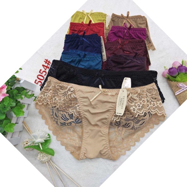 [Q5054] Combo 10 quần lót lạnh pha ren