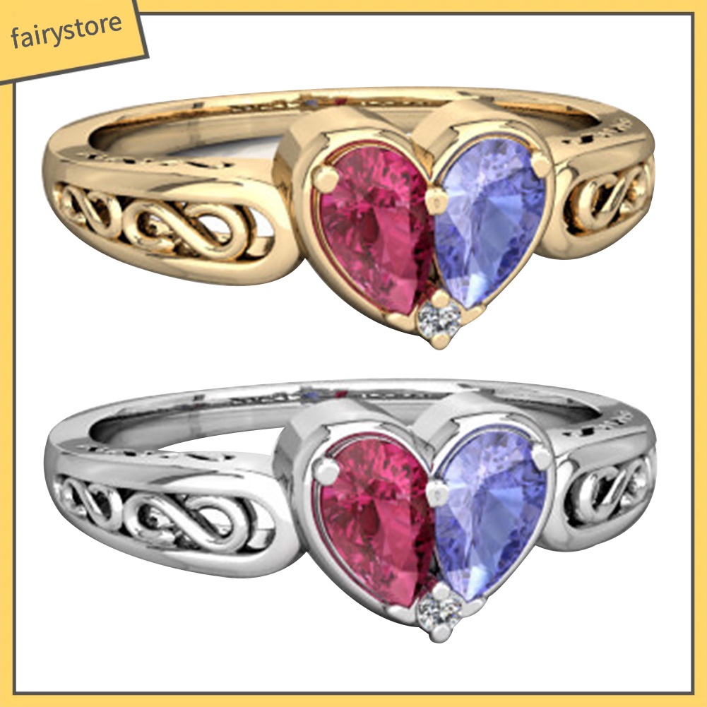 Nhẫn Cưới Đính Đá Hình Trái Tim