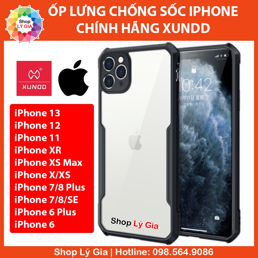 Ốp lưng chống sốc XUNDD cho iPhone 13/13 Pro Max/12/12 Pro Max/11/11 Pro Max / X / XR / XS Max / 8 / 7/ 6