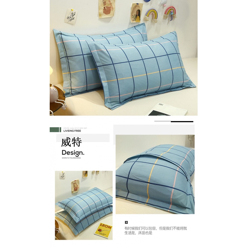Bao Gối, Vỏ Gối Vải Cotton Chất Lượng Cao 48x74cm