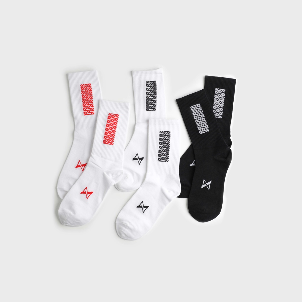 Vớ Tất Cotton ZX 01 họa tiết Pattern ZX bảng màu basic hàng cao cấp