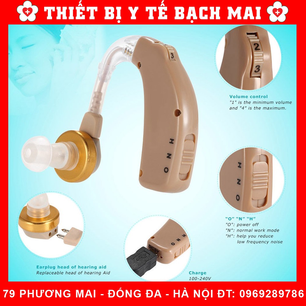 Máy Trợ Thính Sạc Pin Không Dây Axon C-108