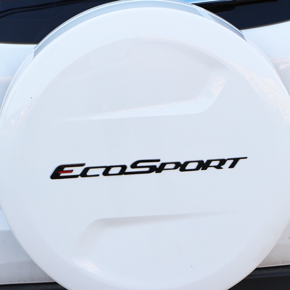 Miếng dán biểu tượng mạ crôm trang trí chụp lốp dự phòng phía sau xe Ford Ecosport 2013 -2017