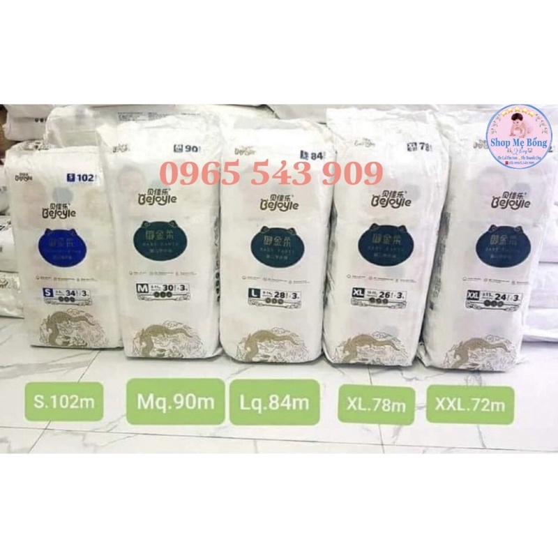 🍒Tã/Bỉm🍒 Bejoyle Plus Dán/Quần đủ size S102/M90//M90/L84/XL78/XXL72