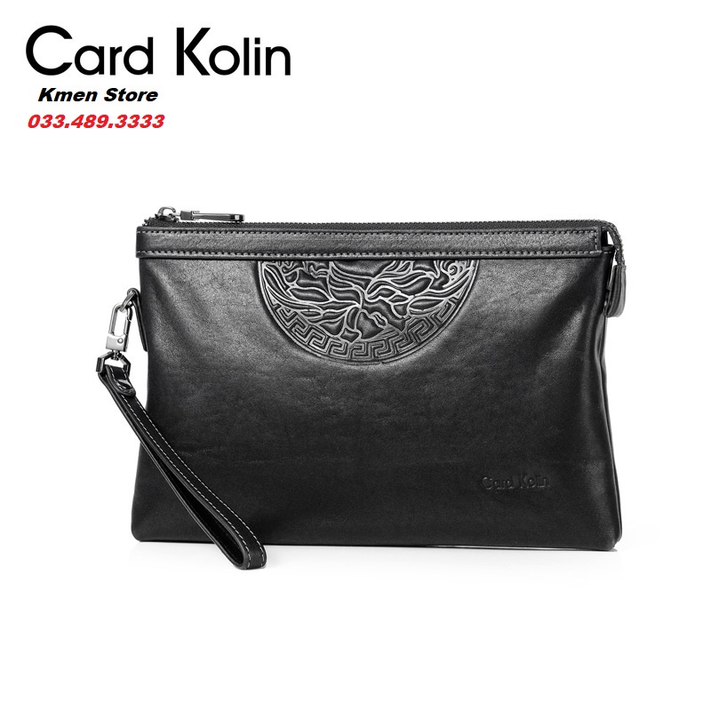 Ví Cầm Tay Clutch Nam Cao Cấp CARD KOLIN Mẫu Mới Da Bò Mềm Đẹp Nhiều Ngăn PL06