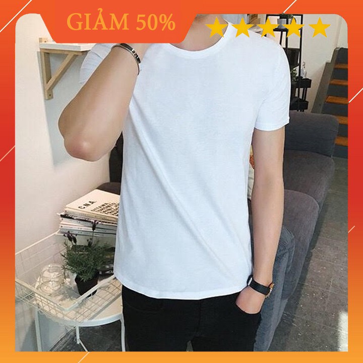 Áo thun trơn nam nữ ngắn tay cổ tròn, 2 màu, chất vải dày dăn, co giãn 4 chiều, LB1990Store | BigBuy360 - bigbuy360.vn