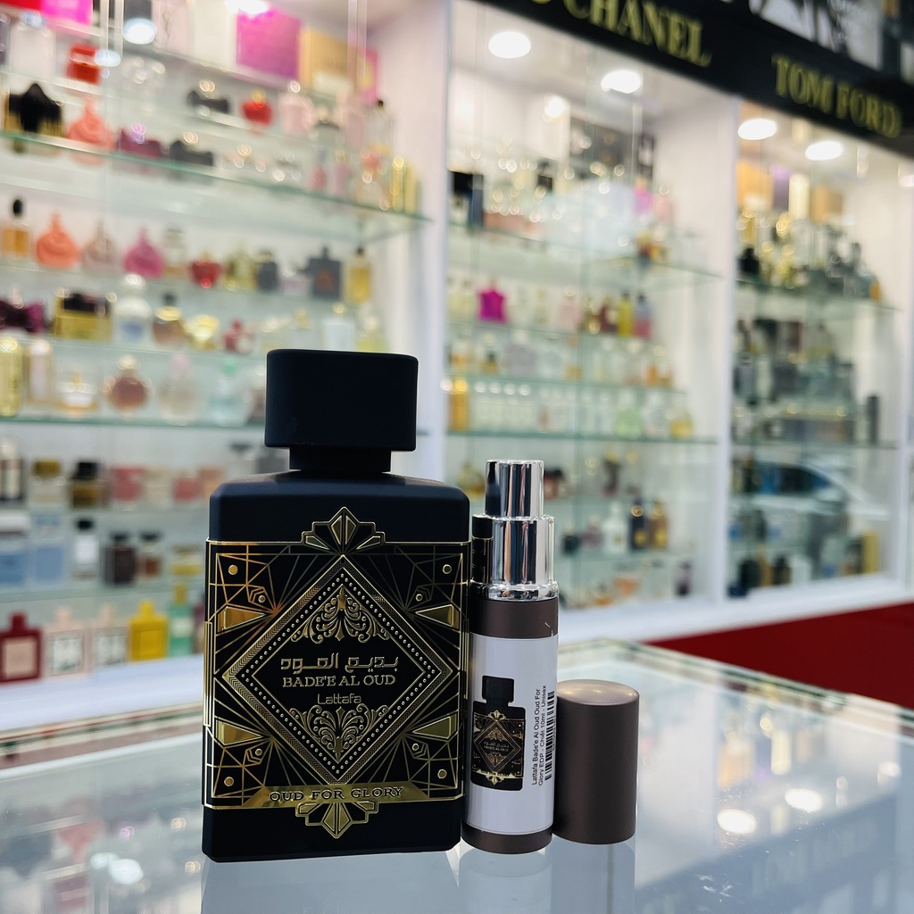 Nước hoa unisex 10ml Bade'e Al Oud Oud For Glory EDP - Hương gỗ trầm và hoắc hương ấm áp, tự nhiên
