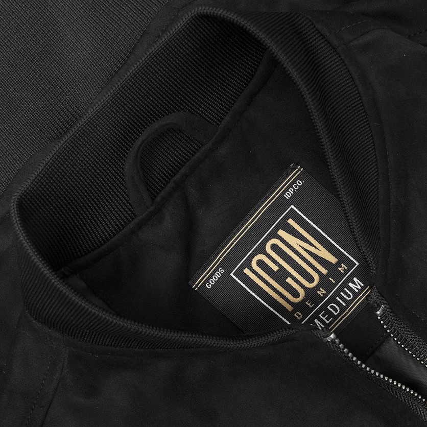 Áo Khoác Bomber ICON DENIM Chất Da Lộn Tay Phối Túi Hộp | BigBuy360 - bigbuy360.vn