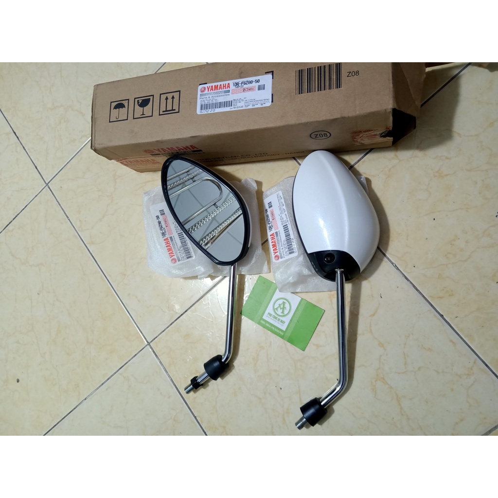1 Cặp Kính chiếu hậu gương Yamaha Nozza Grande chính hãng Trắng