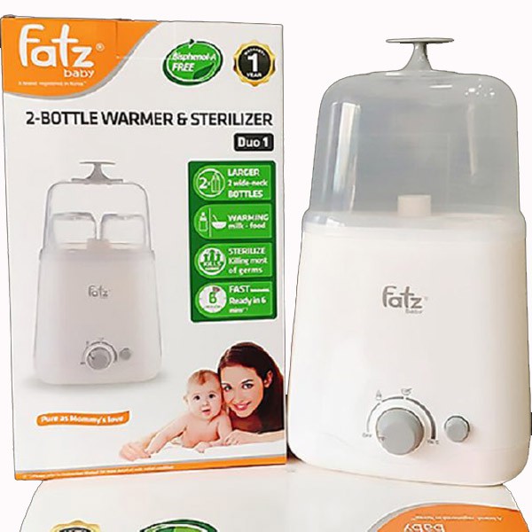 [CHUBBYSHOP] Máy hâm sữa cho bé hai bình cổ rộng Dou 1 Fatz Baby FB3012SL