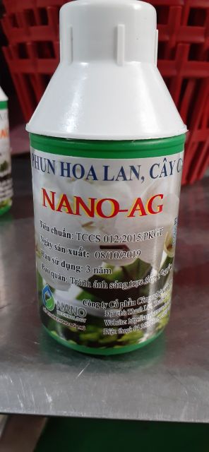 1 lọ nano bạc phòng nấm bệnh cho hoa lan, cây cảnh