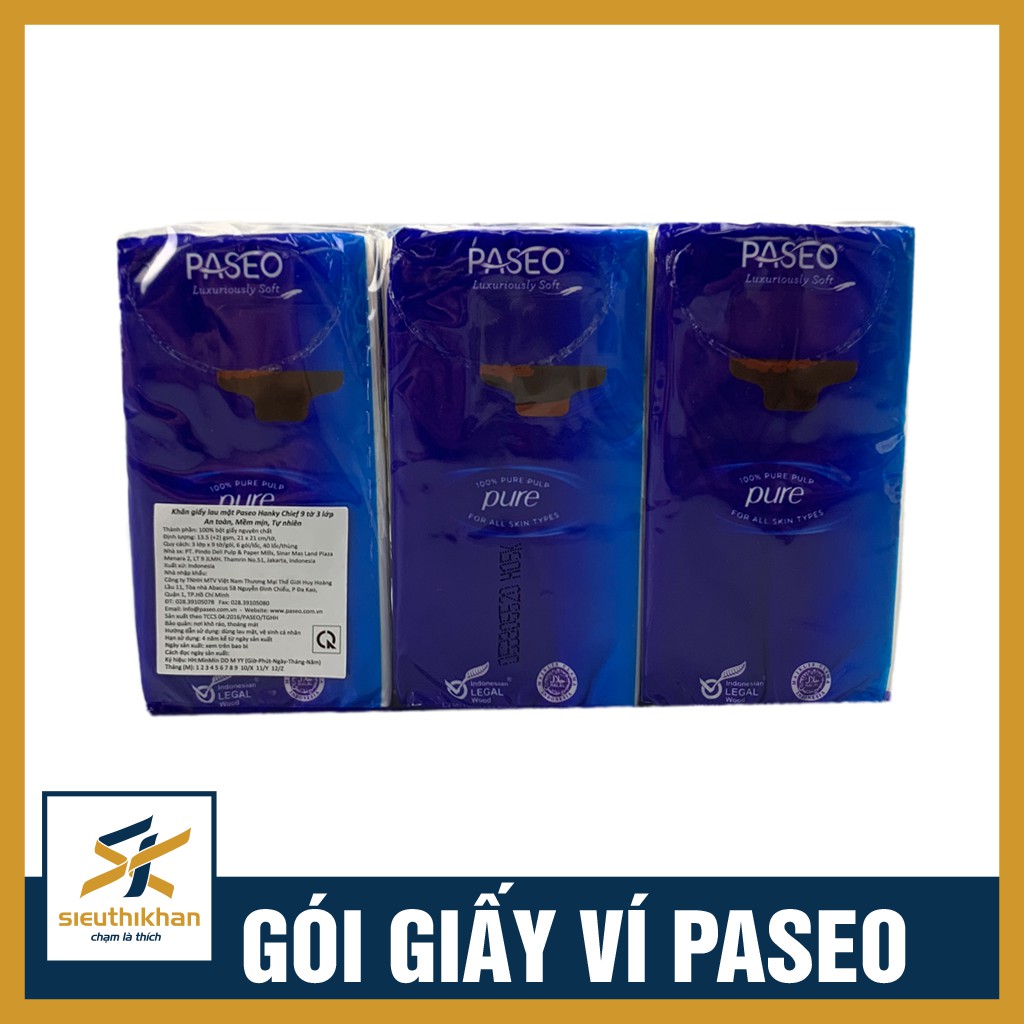 Combo 6 gói giấy ví cao cấp Paseo