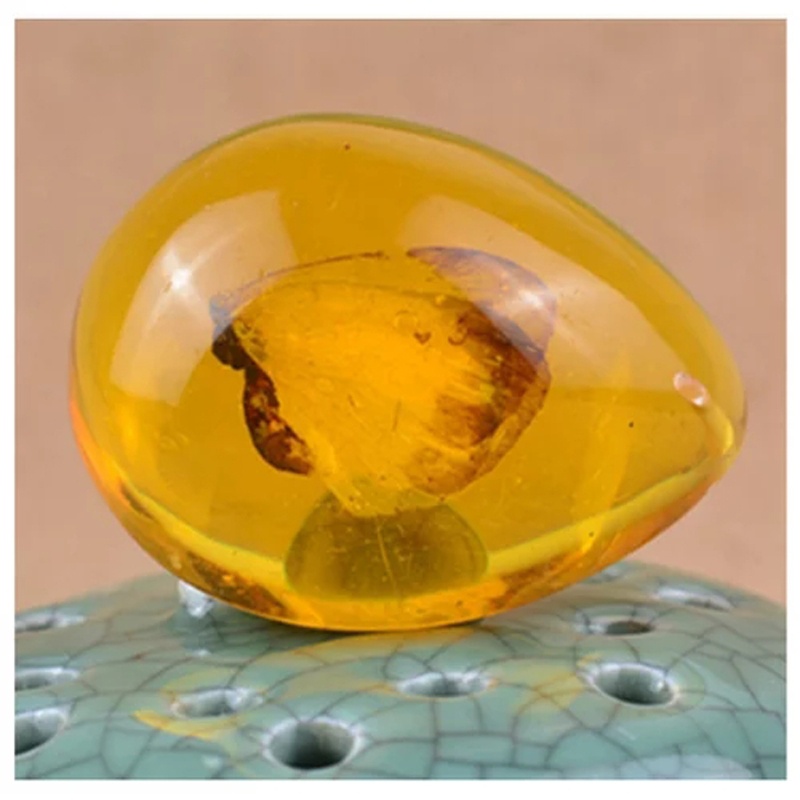 Mặt Vòng cổ Hình Động Vật Bằng Đá Hổ Phách Tự Làm