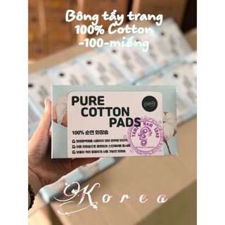 Bông tẩy trang Beauty Skin Pure Cotton pads (100 miếng) G5