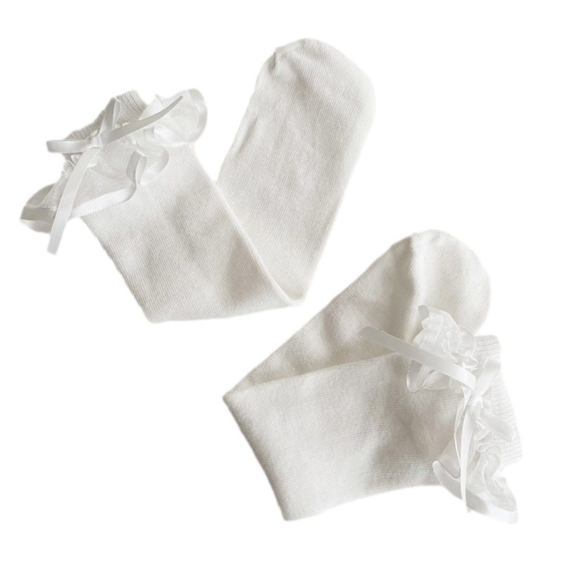 Đôi Vớ Phối Nơ Xinh Xắn Cho Bé Gái