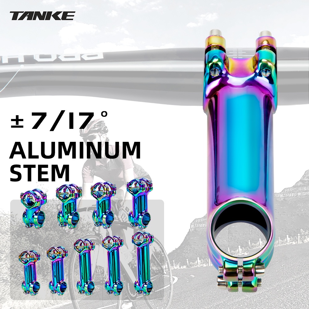 Pô tăng xe đạp TANKE MTB đánh bóng thân 7° 17° thích hợp thanh tay lái 31.8mm 60 70 80 90 mm chất lượng cao