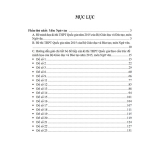 Cấu Trúc Bộ Đề Thi THPT Quốc Gia Văn - Sử - Địa