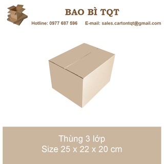 Combo 20 thùng carton TQT 25x22x20 cm