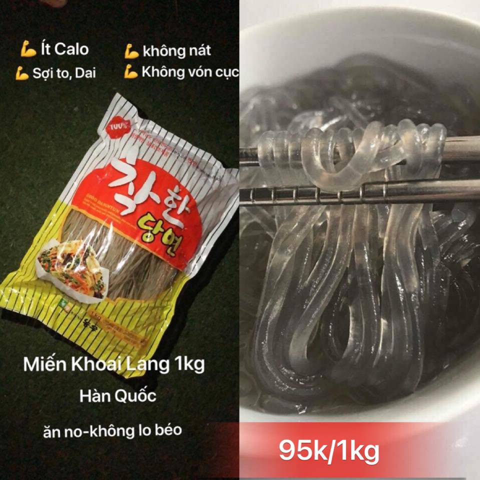 1kg Miến Khoai lang/Miến Gogi Hàn Quốc hàng chuẩn