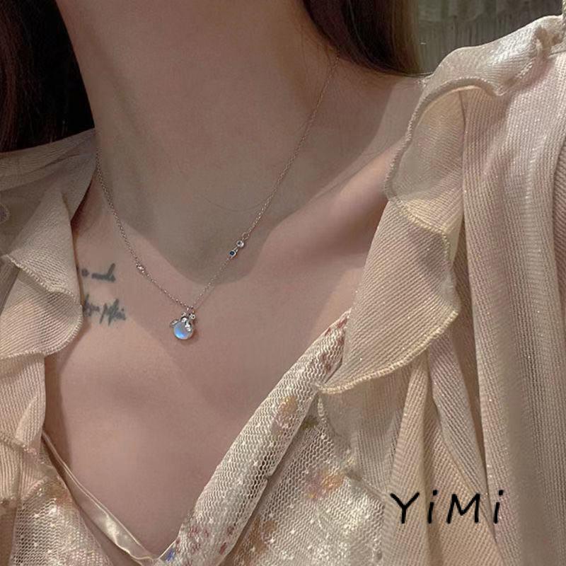 Vòng cổ Đính Đá Mặt Trăng Thời Trang Cho Nữ