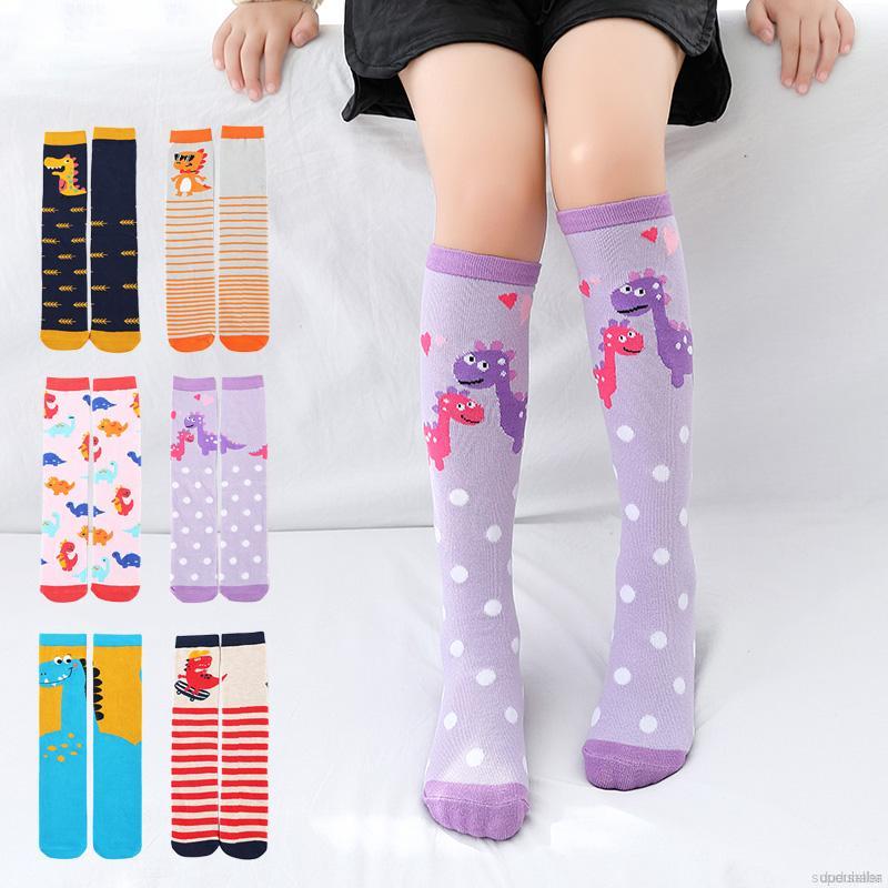 Vớ cotton họa tiết khủng long xinh xắn đáng yêu cho bé gái