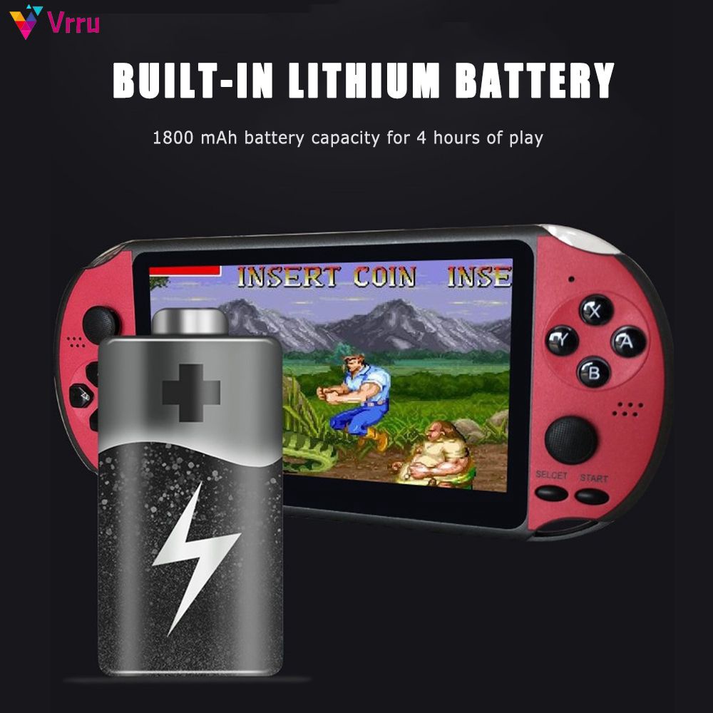 Máy chơi game X7 - Màn hình  4.3 inch 8GB - Với 900 Game - Xem Phim - Nghe Nhạc - Bảo Hành 12 Tháng