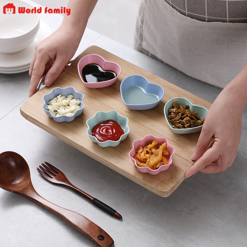 [Freeship] Chén Đựng Nước Chấm Gia Vị Chén Cho Bé Ăn Dặm Làm Từ Lúa Mạch