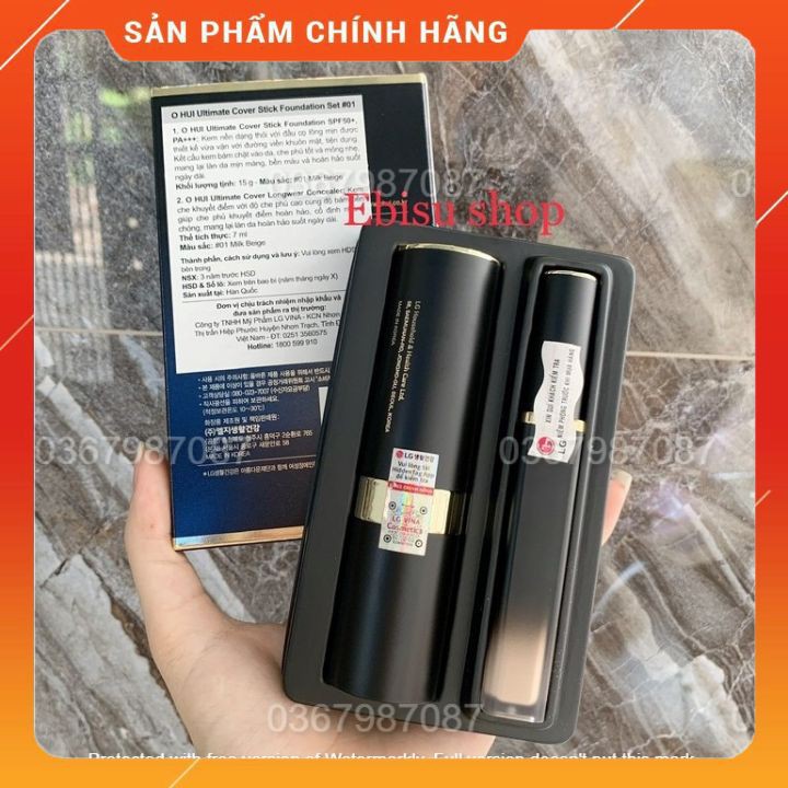 [Hàng Công Ty]Set kem nền dạng thỏi Ohui Ultimate Cover Stick Foundation15g.