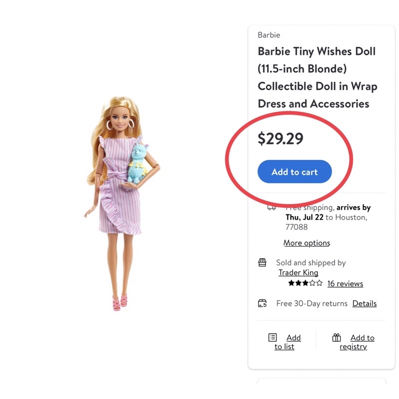 Búp bê Barbie Signature chính hãng, welcome Baby, Tiny wishes