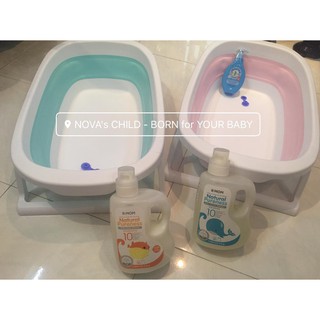 CHẬU TẮM CHO BÉ GẤP GỌN TIỆN LỢI KÈM PHAO TẮM (HÀNG CAO CẤP)