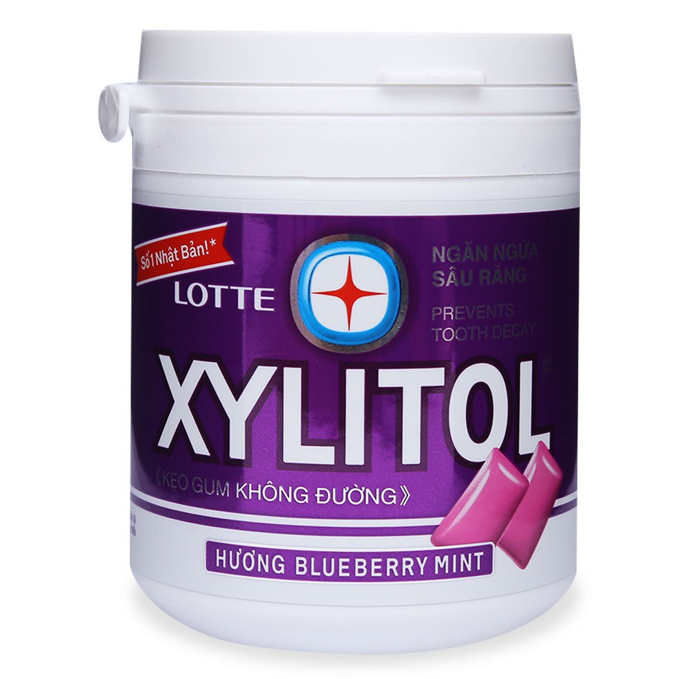 KẸO CAO SU - KẸO GUM KHÔNG ĐƯỜNG XYLITOL 137,8G LIME MINT/ COOL/ BLUEBERRY MINT